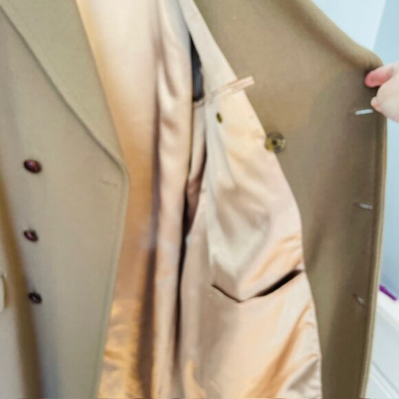 J. Press X Cardinal of Canada Wool MeltonTopcoat Overcoat Double Breasted 46L - Picture 8 of 13